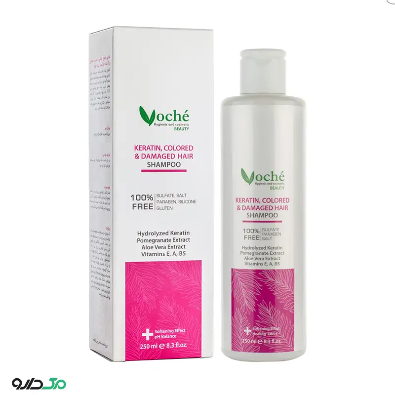 شامپو کراتینه موی رنگ شده و آسیب دیده وچه